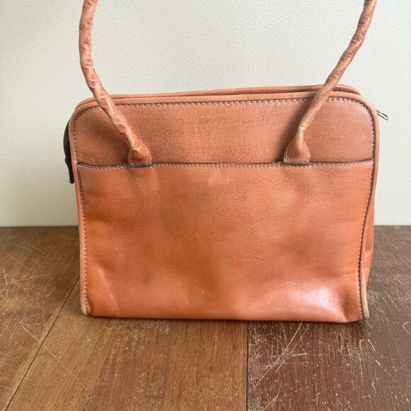 Patricia Nash VINTAGE Tooled leather tan Shoulder bag Purse & Scarf DAMAGED READ - Picture 4 of 16